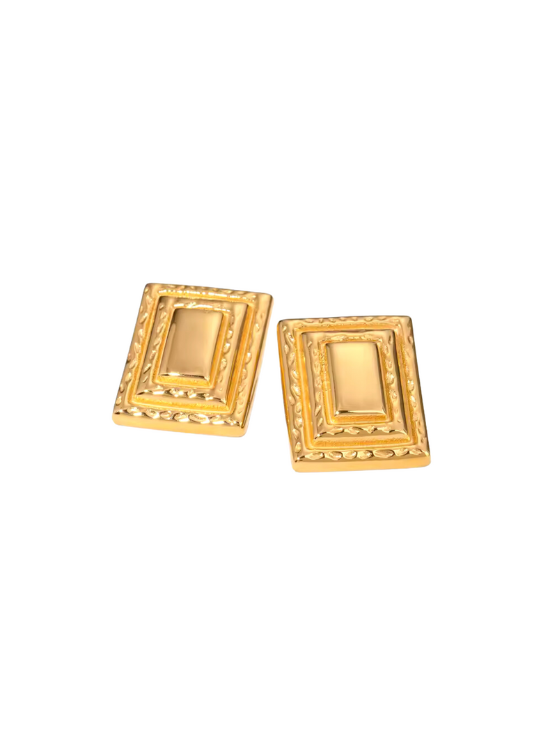 Vintage Square Earrings