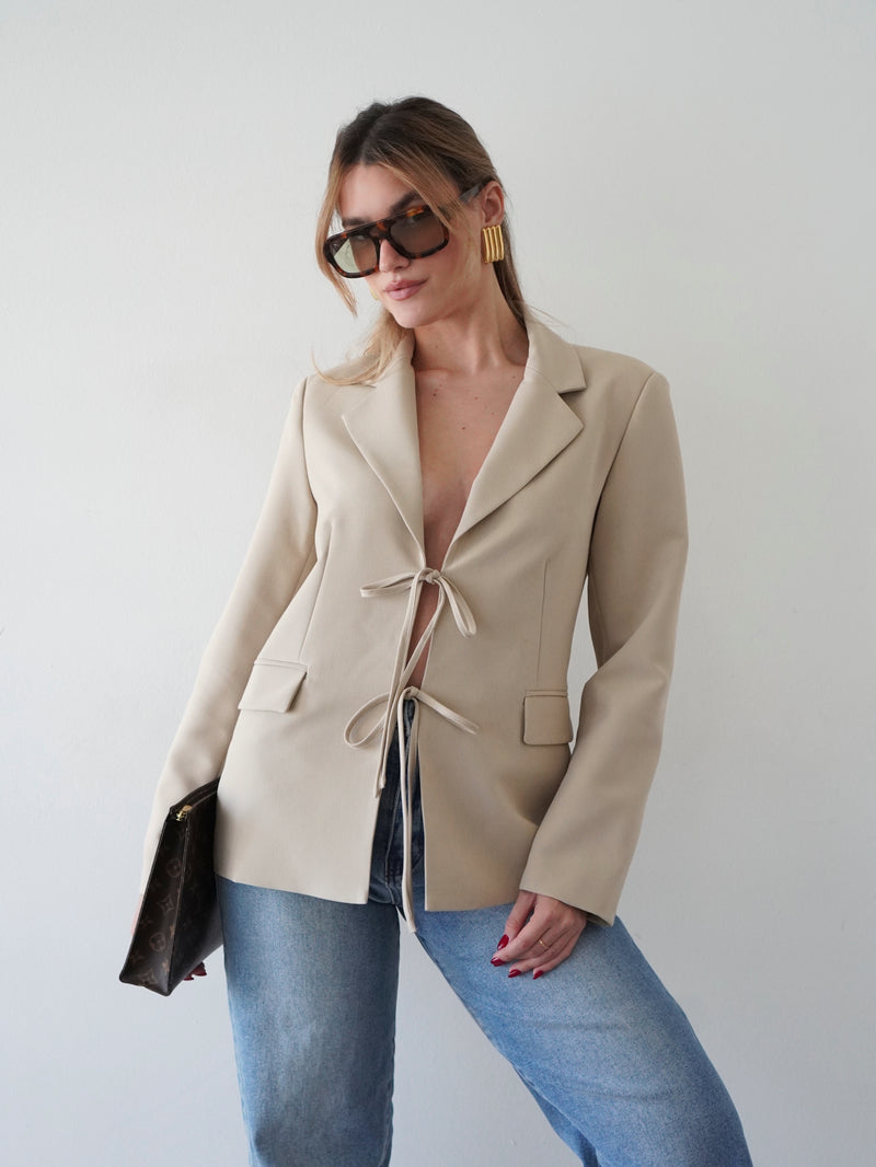 Briella Tie Front Blazer