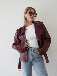 Emery Leather Biker Jacket