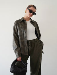 Olive Wide Leg Pants