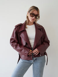 Emery Leather Biker Jacket