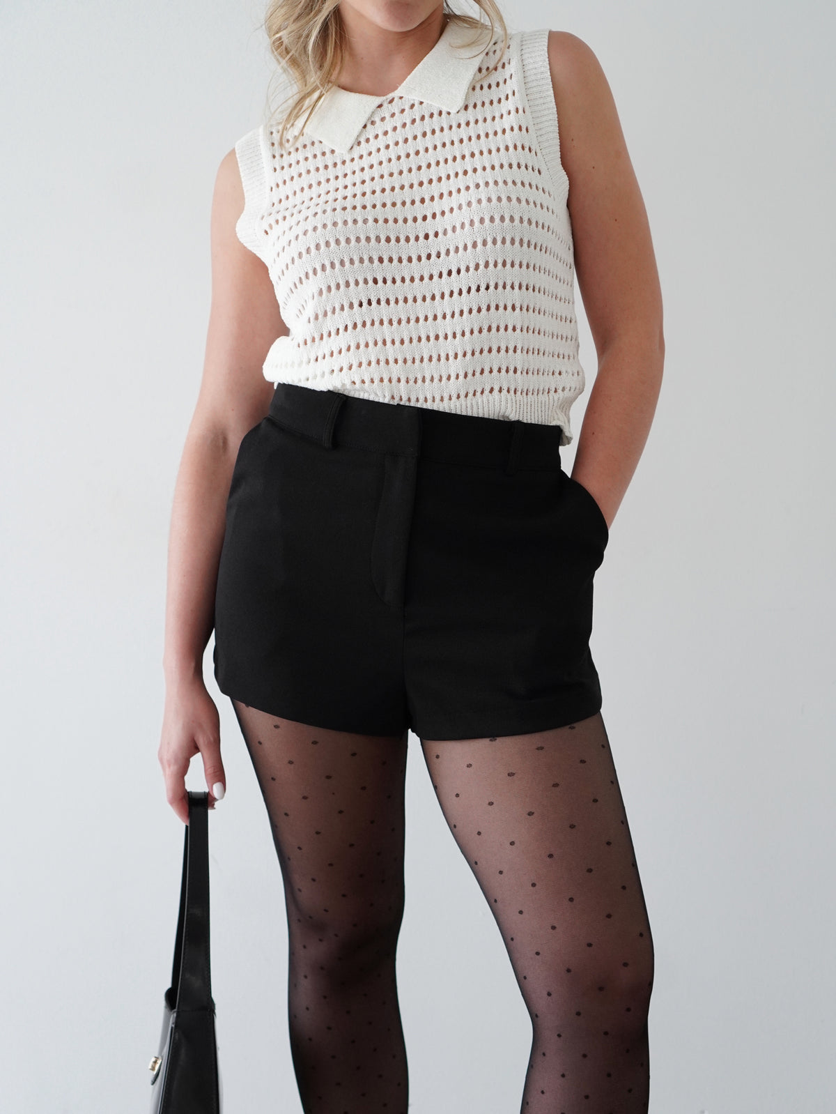 Vivienne Collared Crop Sweater