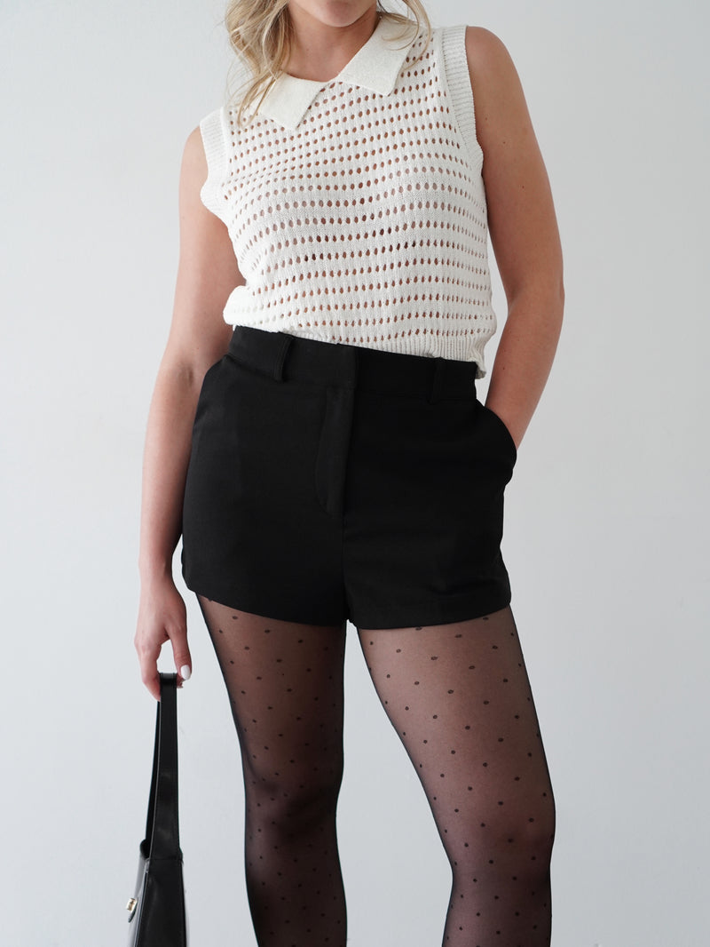 Vivienne Collared Crop Sweater